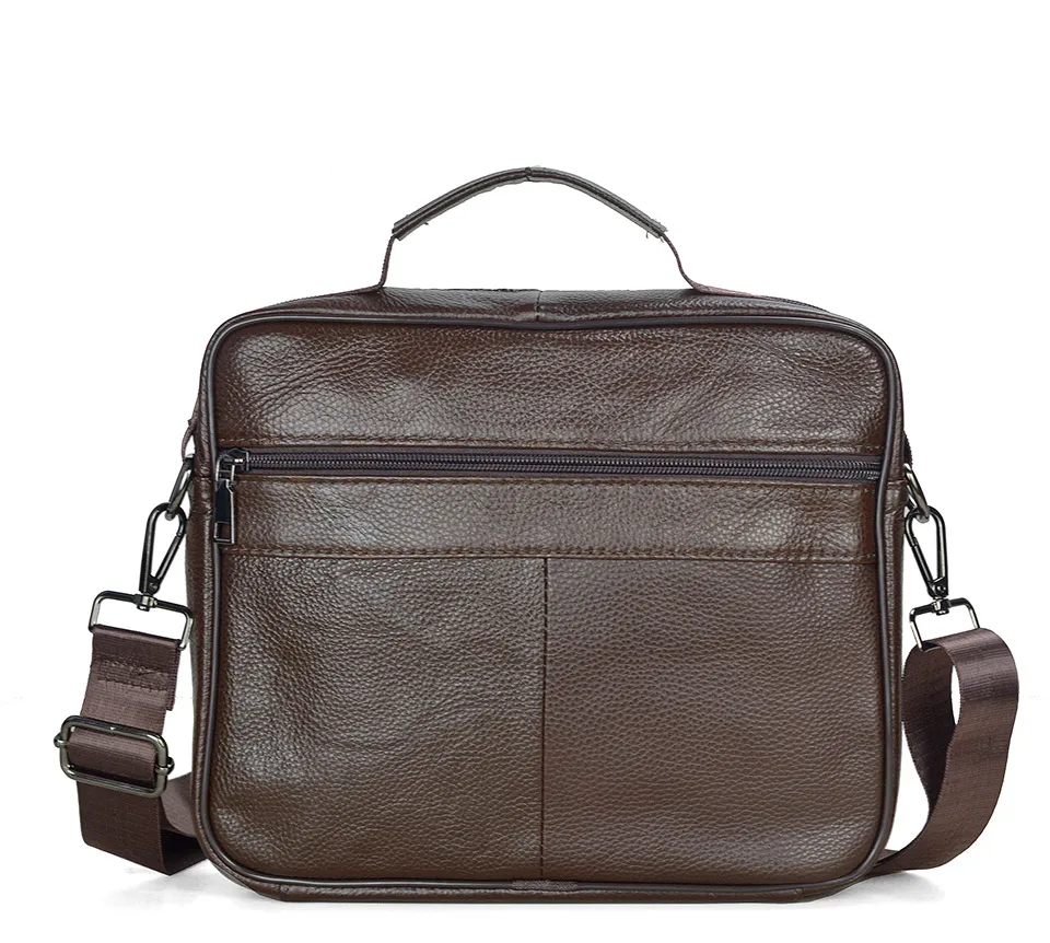 Neuankömmling Männer Umhängetasche Herren Echt leder Umhängetasche Junge Kaffee mittelgroße Handtaschen Tasche natürliche Haut Männer Aktentasche – Detail 16