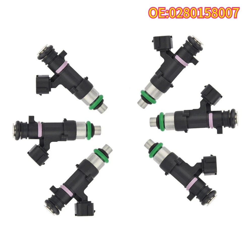 

High quality New For 1/4/6Pcs 0280158007 Fuel Injector 2005-2015 Nissan TITAN Pathfinder Armada 2004-2012 INFINITI QX56 5.6L V8