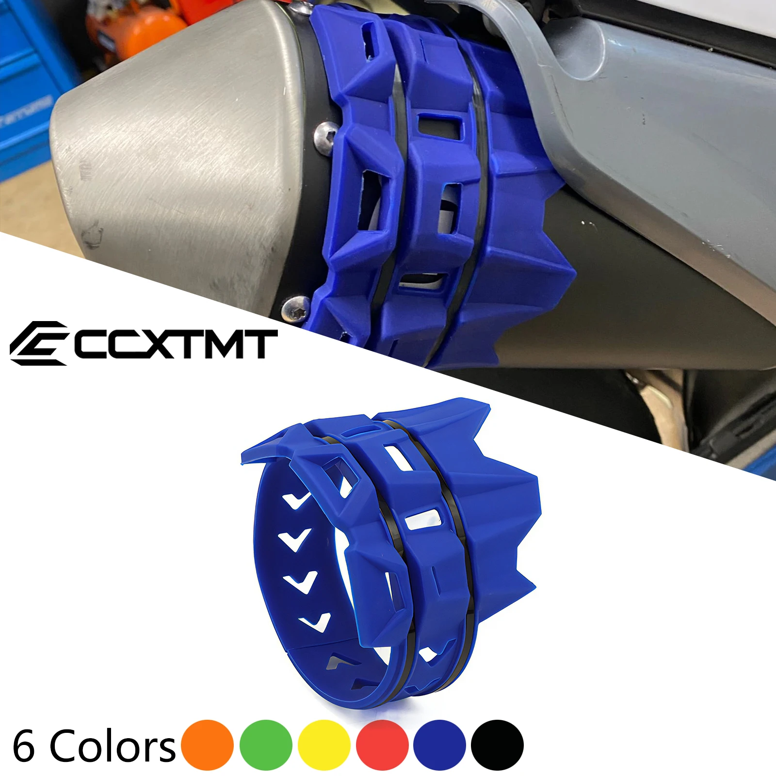Motocross Exhaust Tail Pipe Protector Cover Guard For For Husqvarna TC FC TE TE i FE TX FX For KTM SX SXF EXC EXCF XC XCF 50-530
