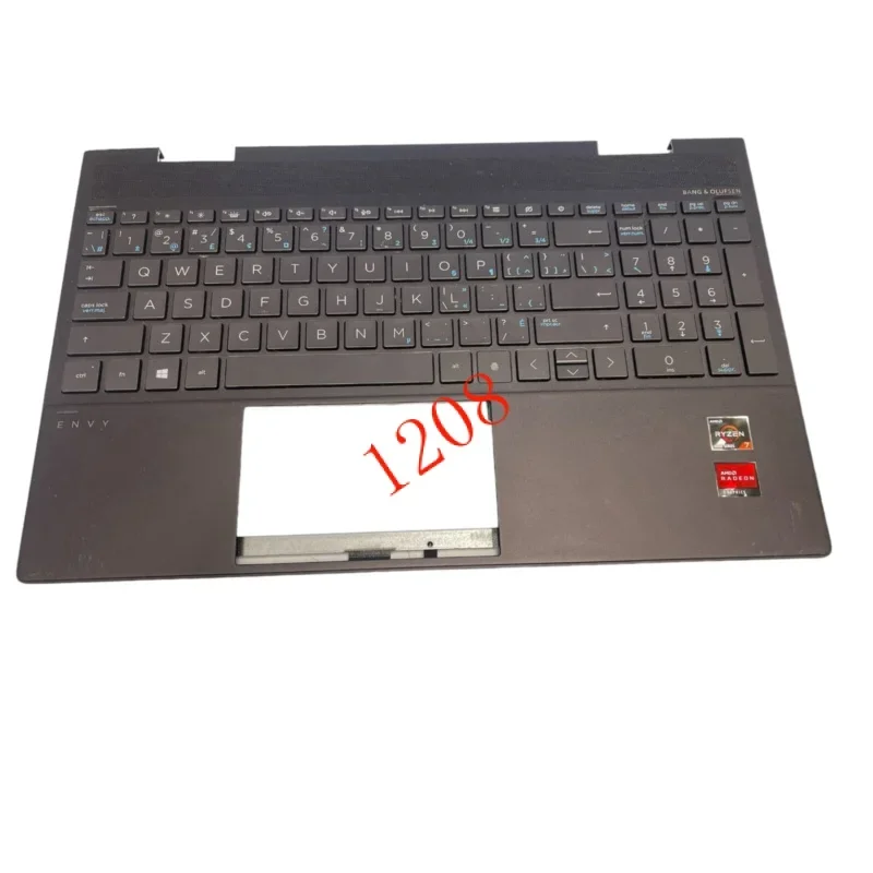 Genuine for HP ENVY x360 15-EE1093CL Palmrest Keyboard Nightfall L93119-DB1