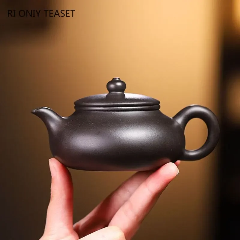 140ml Yixing Purple Clay Teapots Authentic Handmade Tea Pot Beauty Kettle Chinese Famous Artists Zisha Tea Set Teaware Gifts