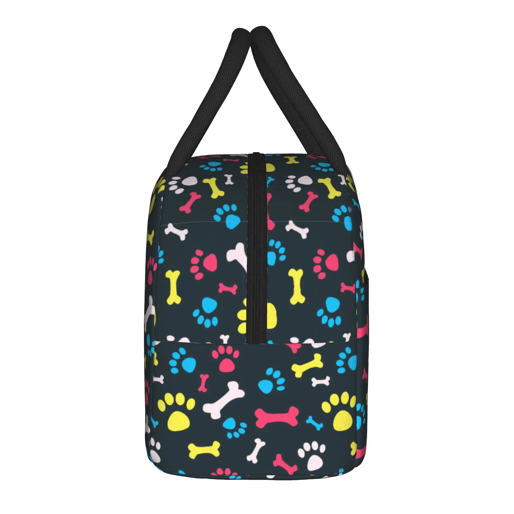 Cute Dog Paw Insulated Lunch Bag Thermal Bag Reusable,Meal Container Animal Leakproof Tote Lunch Box Food Bag School  Travel