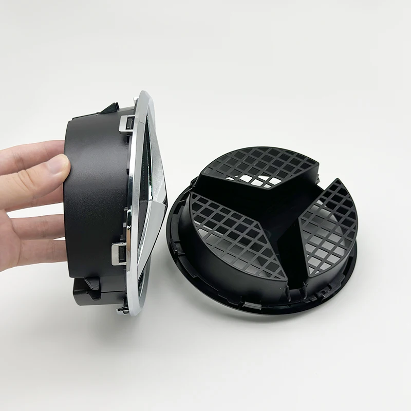 1Pc Car The Front Grille With Standard Grid Model ABS Black Color For Part No.: A0008880060 for W-176, W-205, W-207 Front Emblem