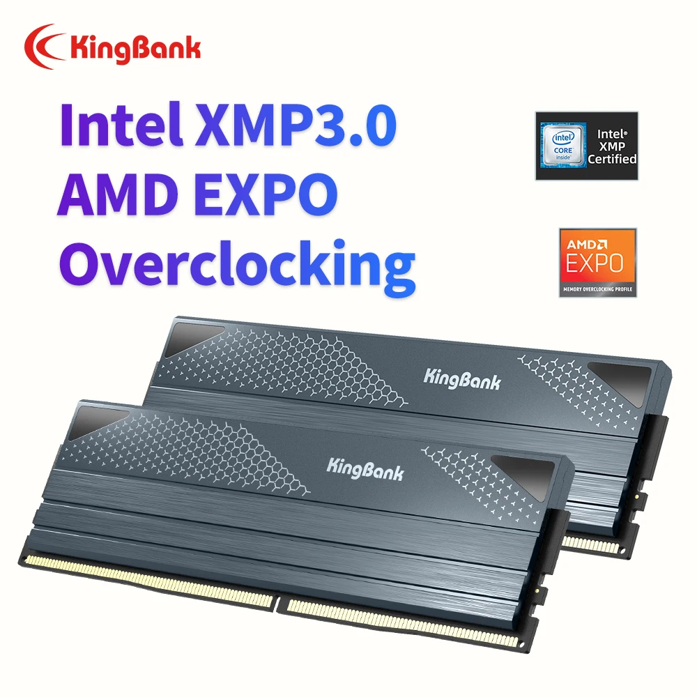 KingBank KFXB DDR5 RAM 16GBx2 7200MHz 6800MHz 6000MHz Dual Channel