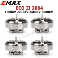 Emax ECO II Series 2004 1600KV 2000KV 2400KV 3000KV 3-6S Lipo Brushless Motor 3mm Bearing Shaft for RC FPV Racing Drone