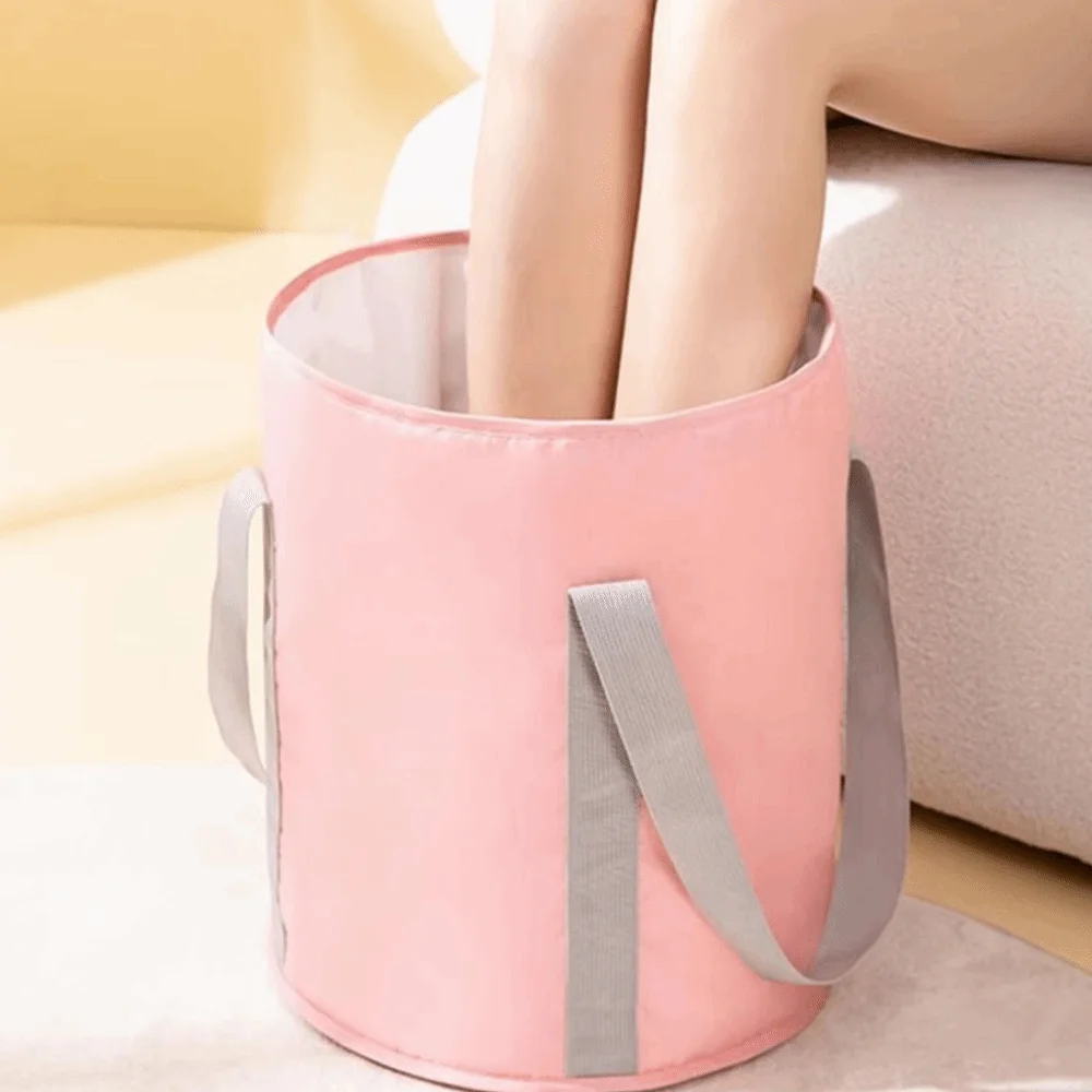 

Portable Foldable Foot Washing Bag Anti-Leak Thickened Collapsible Foot Bath Basin Oxford Cloth Deep Foot Bath Tub Bag Dormitory