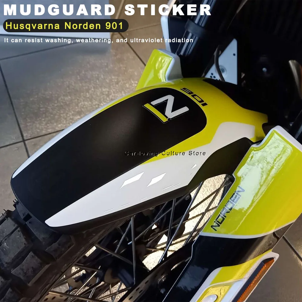 For Husqvarna Norden 901 Waterproof Protective Sticker Motorcycle Mudguard Sticker 3D Motorcycle Sticker