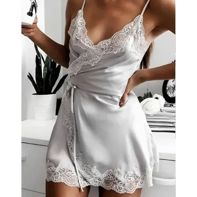 Sexy Underwear Sexy Underwear One-piece Short Nightdress Lace Lace Pajamas Nightdress  Sexy Nightdress  Womens Sleepwear