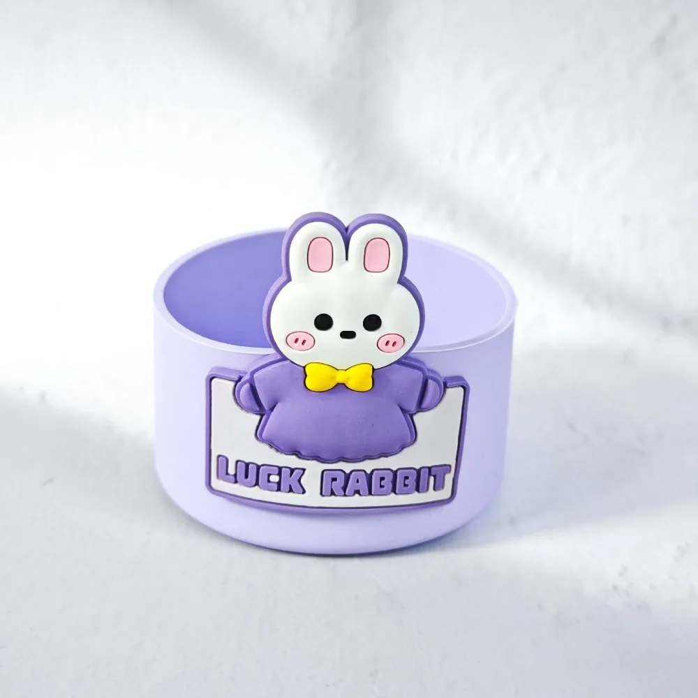 

Новый силиконовый чехол для чашки с милыми животными, портативный нескользящий чехол для бутылки, защитный чехол для путешествий