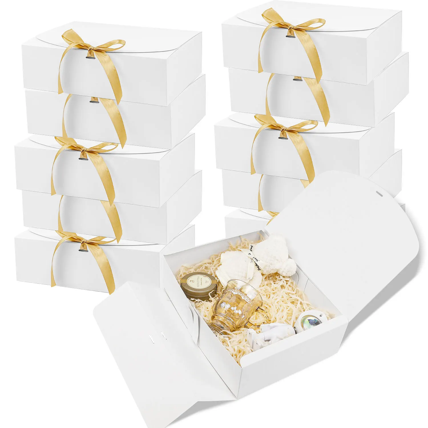 10 Stuks Geschenkdoos 20X20X10 Cm Kraftpapier Doos Verpakking Kartonnen Doos Gunst Traktatie dozen Opvouwbare Papier Geschenkdoos