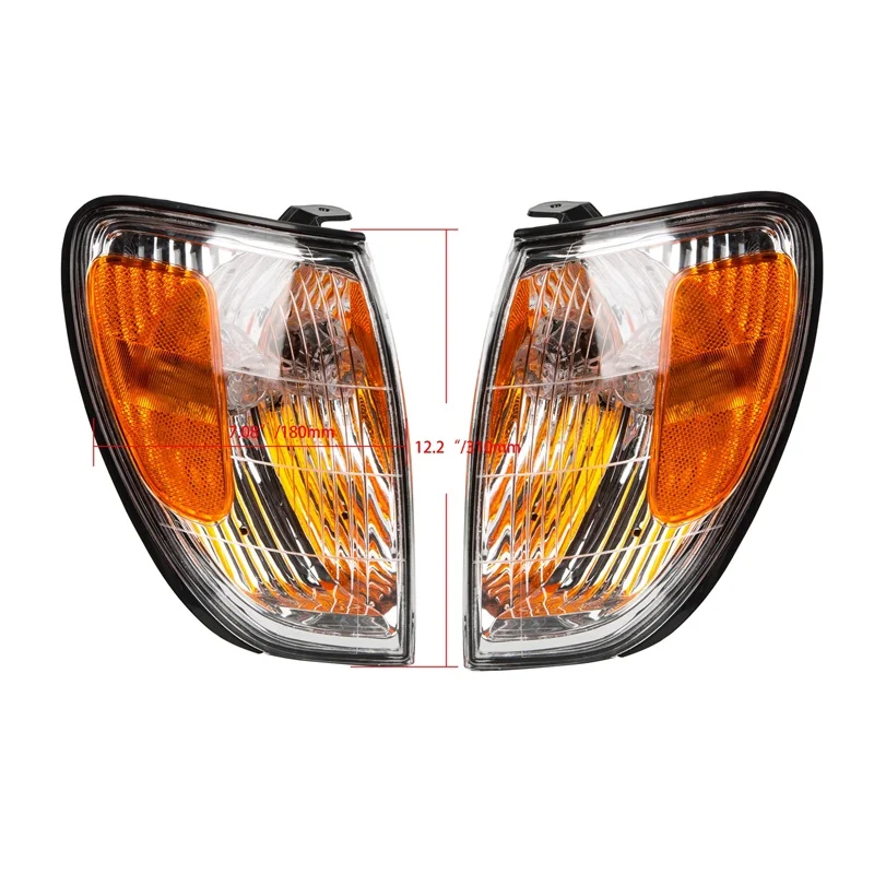 Fit For Lexus LX470 1998-2000 2001 2002 2003 2004 2005 2006 2007 Fornt Bumper Turn Signals Lights Corner Brake Lamp No Bulb