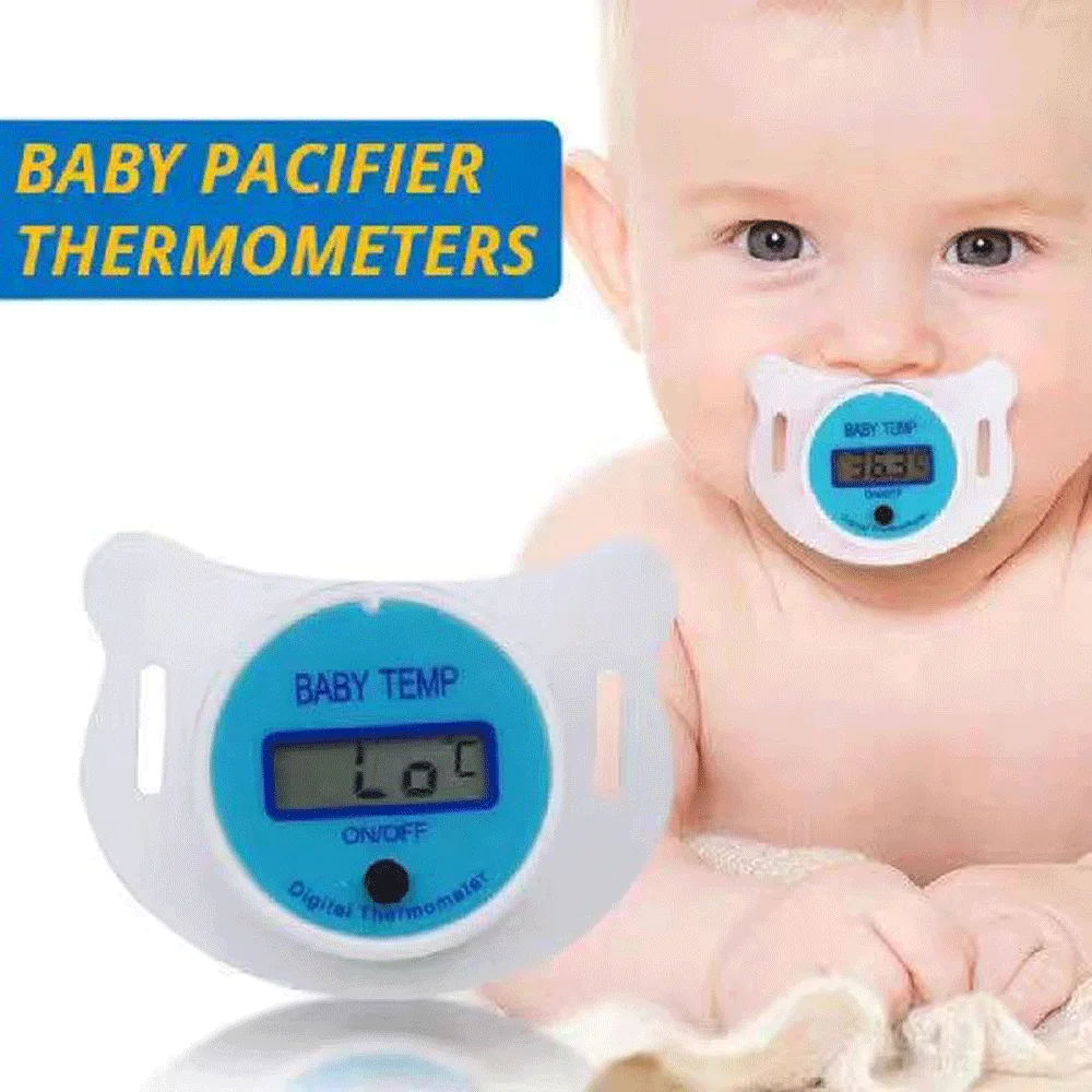 Baby Photography Accessories Pacifier Oral Thermometer Baby Pacifier Temperature Viewer Accurate Digital Temperature Measurement