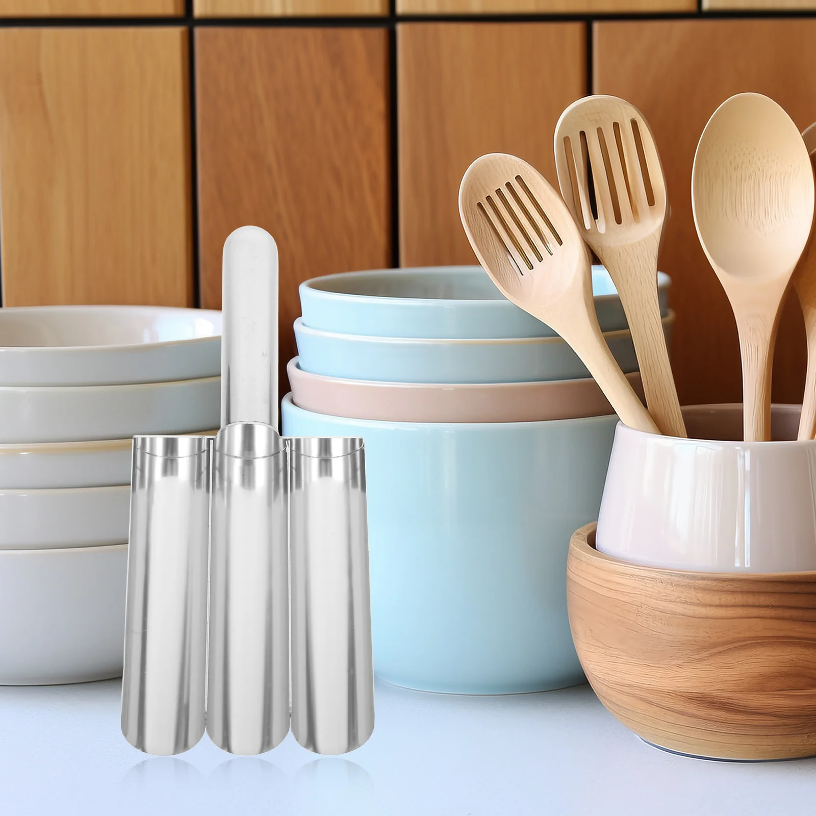 

1Set Stainless Steel Triple Meatball Shaper Strong Meatball Maker Tool for Home Restaurant DIY Shrimp Ball Fish Ball Mold