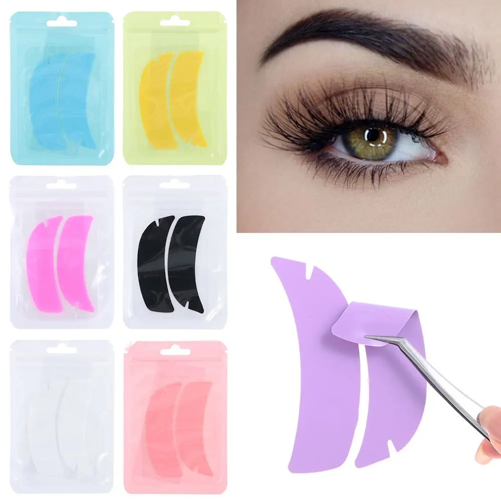 Reutilizável Silicone Eyelash Perm Pads, Under Eye Patches, Maquiagem Dica Adesivos, Lash Extensão