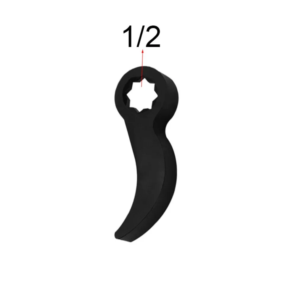 

Black Metal Wrench Tools 1/2 Inch Horns Shape Adjustment Wrench 3/8 Inch Half Shaft Disassembly Removal Tool Spanner