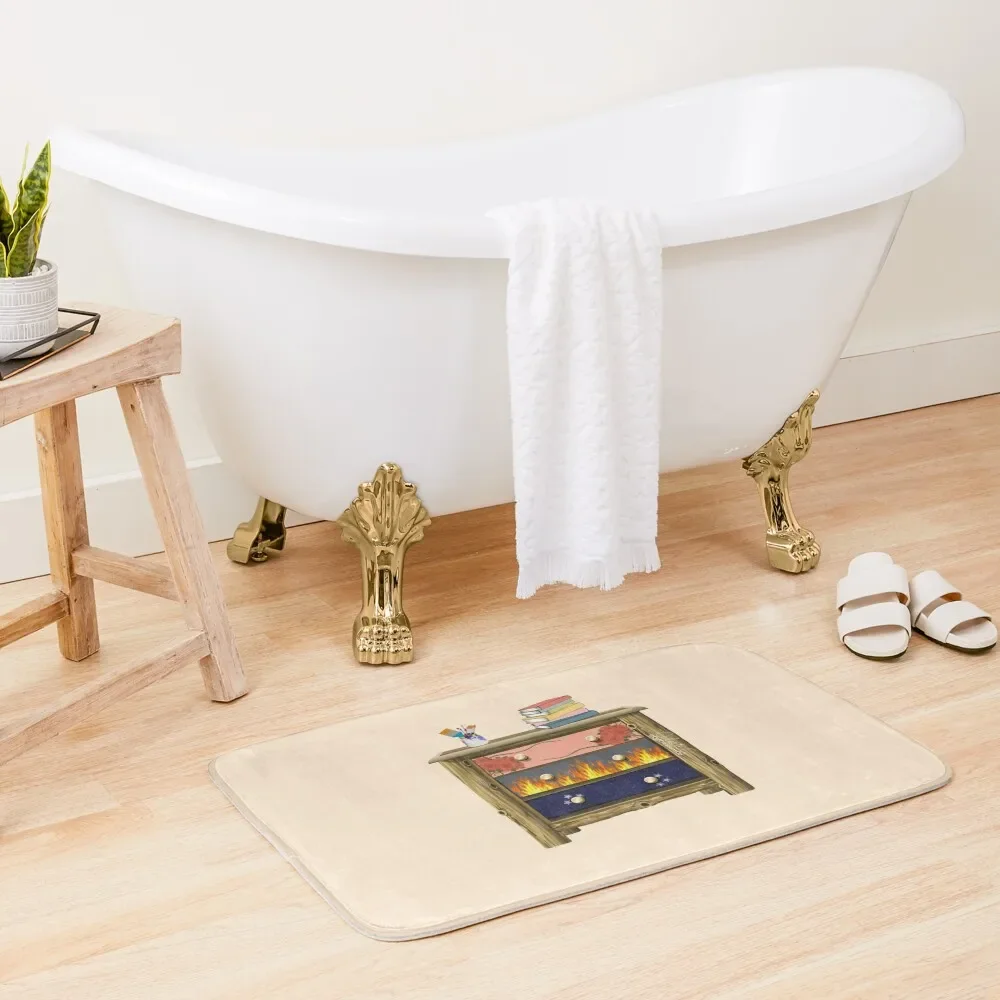 

Feyre’s Painted Dresser ACOTAR dresser Bath Mat Bathtub Carpet Set For Bathroom Mat