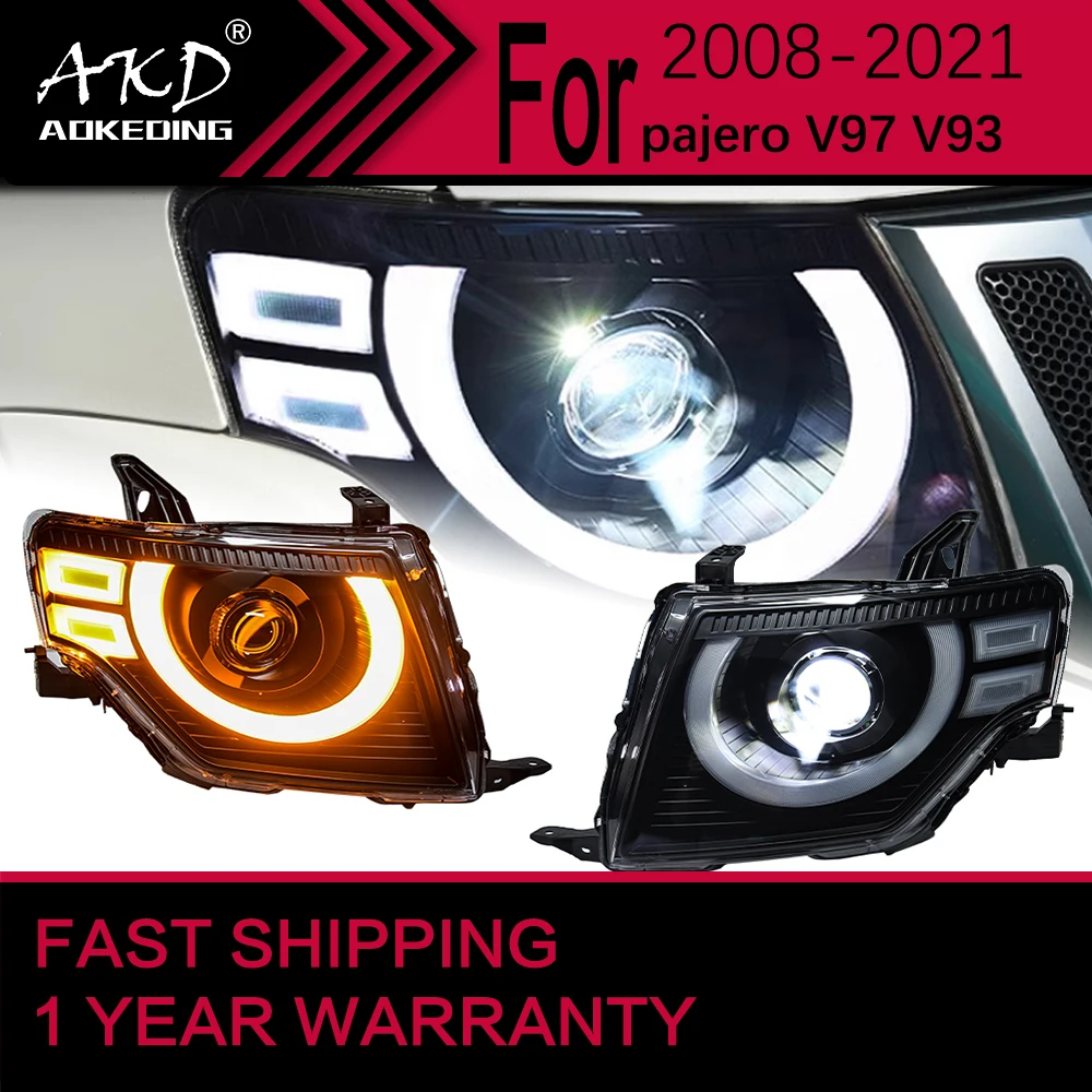 

Car Lights for Pajero V93 V97 V87 LED Headlight 2008-2021 V95 Lamp Drl Projector Lens Automotive Accessories