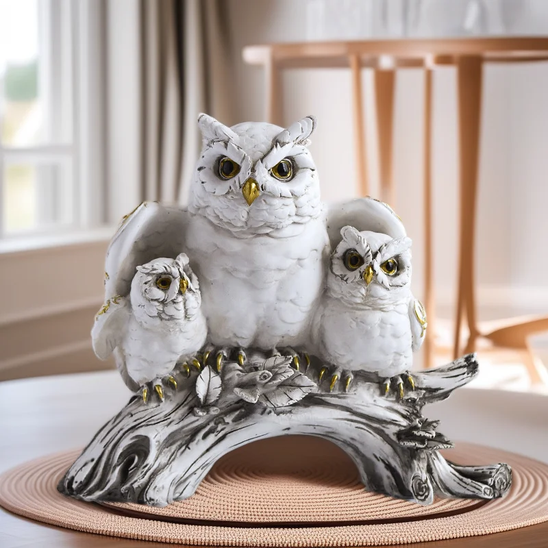 

American Owl Resin Craft Decoration Creative Home Decor Tabletop Living Room Soft Furnishing Ornament Home Decoration