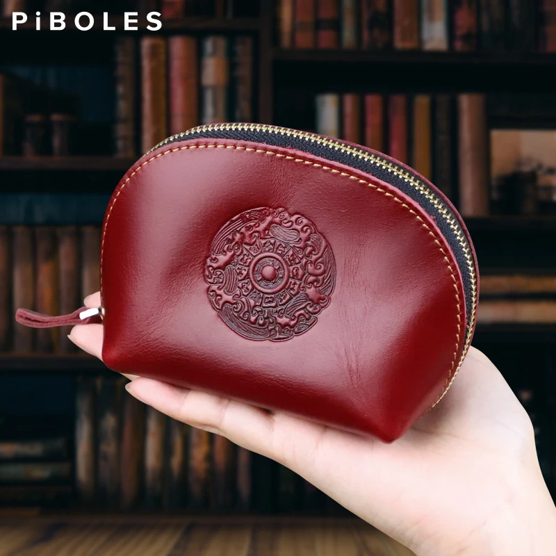 New Stylish Top Layer Leather Coin Purse, Lightweight And Easy To Carry Key Bag, Multifunctional On-The-Go Item Storage Bag