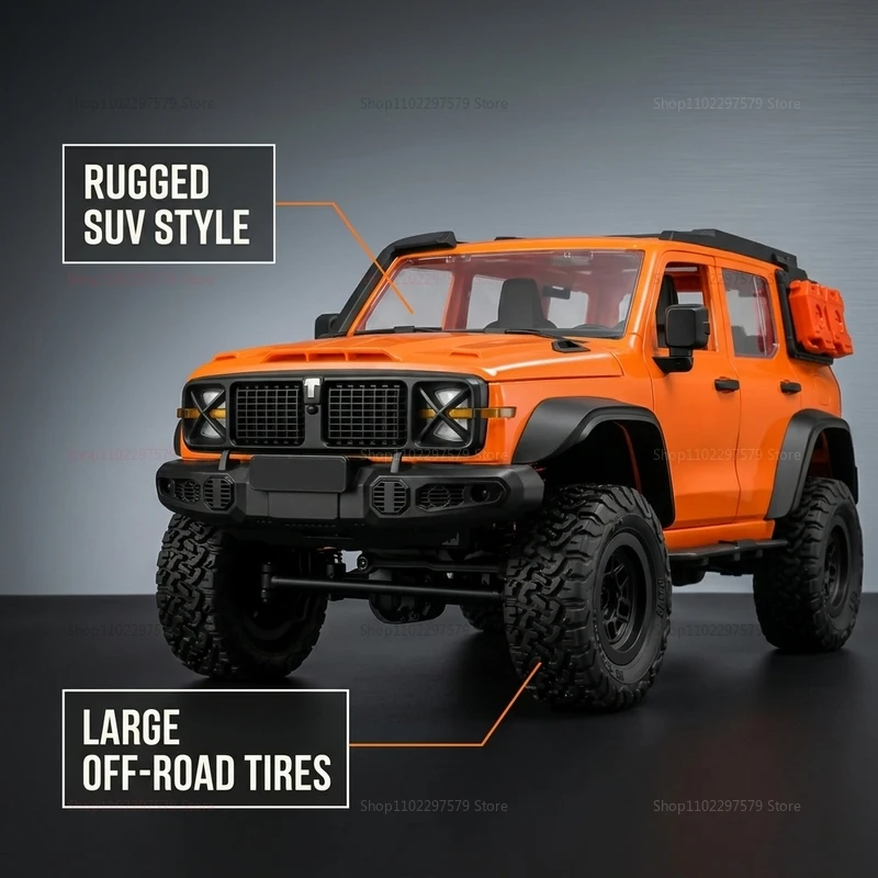 MN300 1:12 Full Scale 4WD RC Rock Climber Off Road Vehicle Remote Control Crawler Electric Model Hobby Toys Gift for Boys Adults view 2