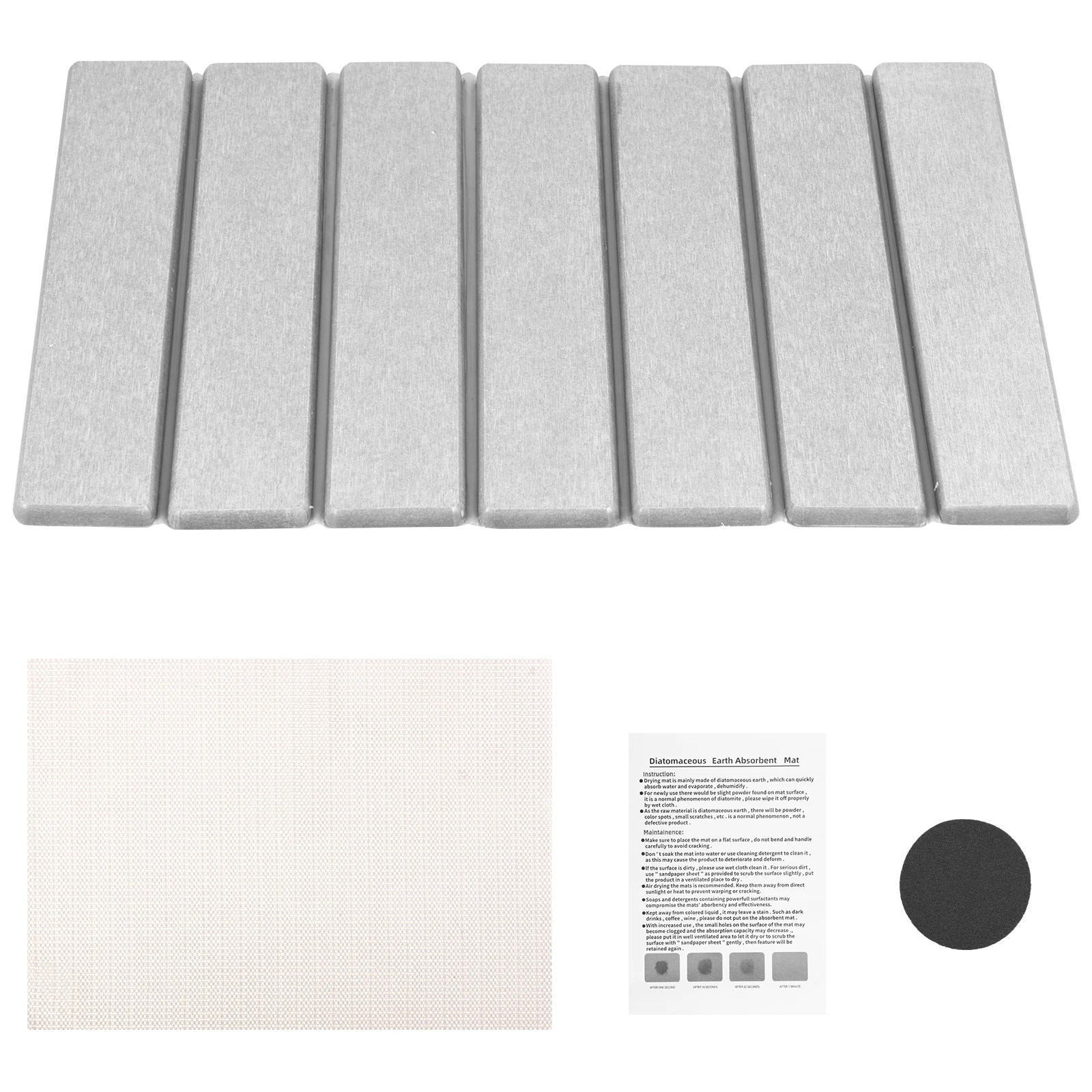 Neue Stein Trocknen Matte Faltbare Stein Geschirr Trocknen Matte Rutschfeste Stein Trocknen Pad Wiederverwendbare Abtropffläche Matte Stein Küche Trocknen Matte