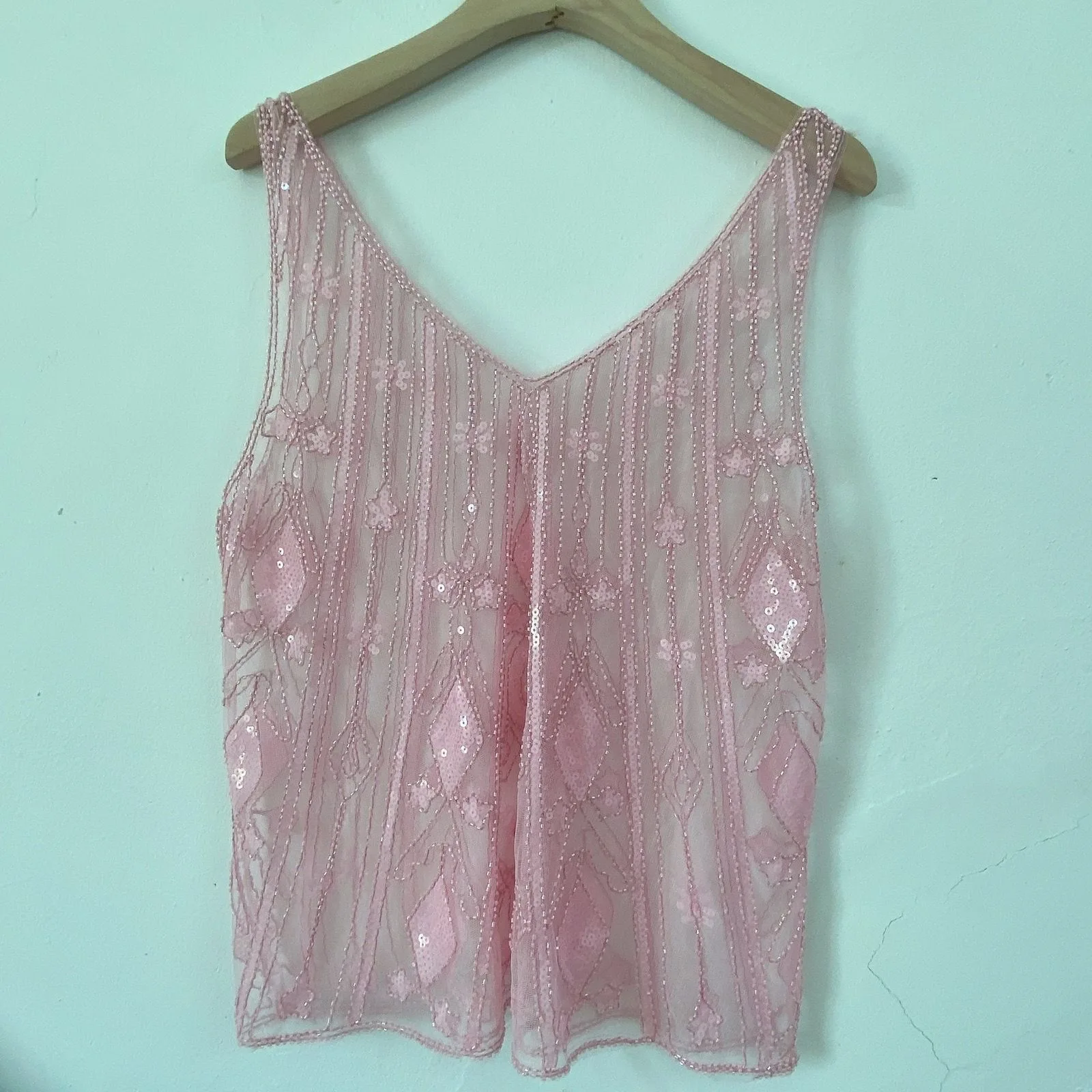 Hollow Out Women Lace tanks   Women mesh Tops Bling Bling Gold Sequins Camis