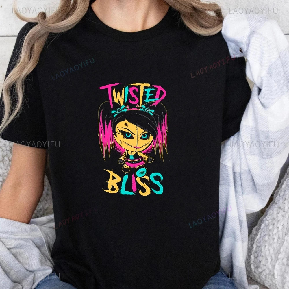 جديد WWC أليكسا بليس تي شيرت مطبوع الاتجاه محايد Harajuku قصيرة الأكمام للجنسين قميص نمط كبير تي شيرت