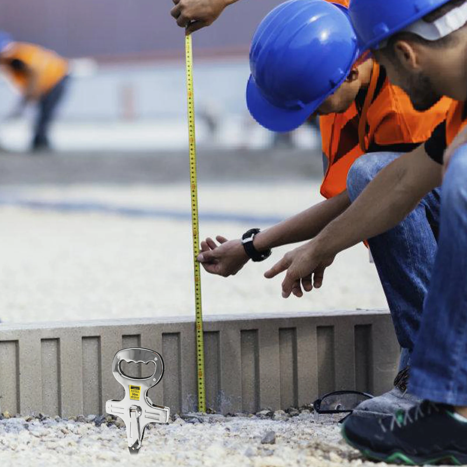 

Steel Tape Measure 100M 50M 30M Durable Iron Precise Scale Ground Insertion Long Distance Metric Ruler Workbench Engineering