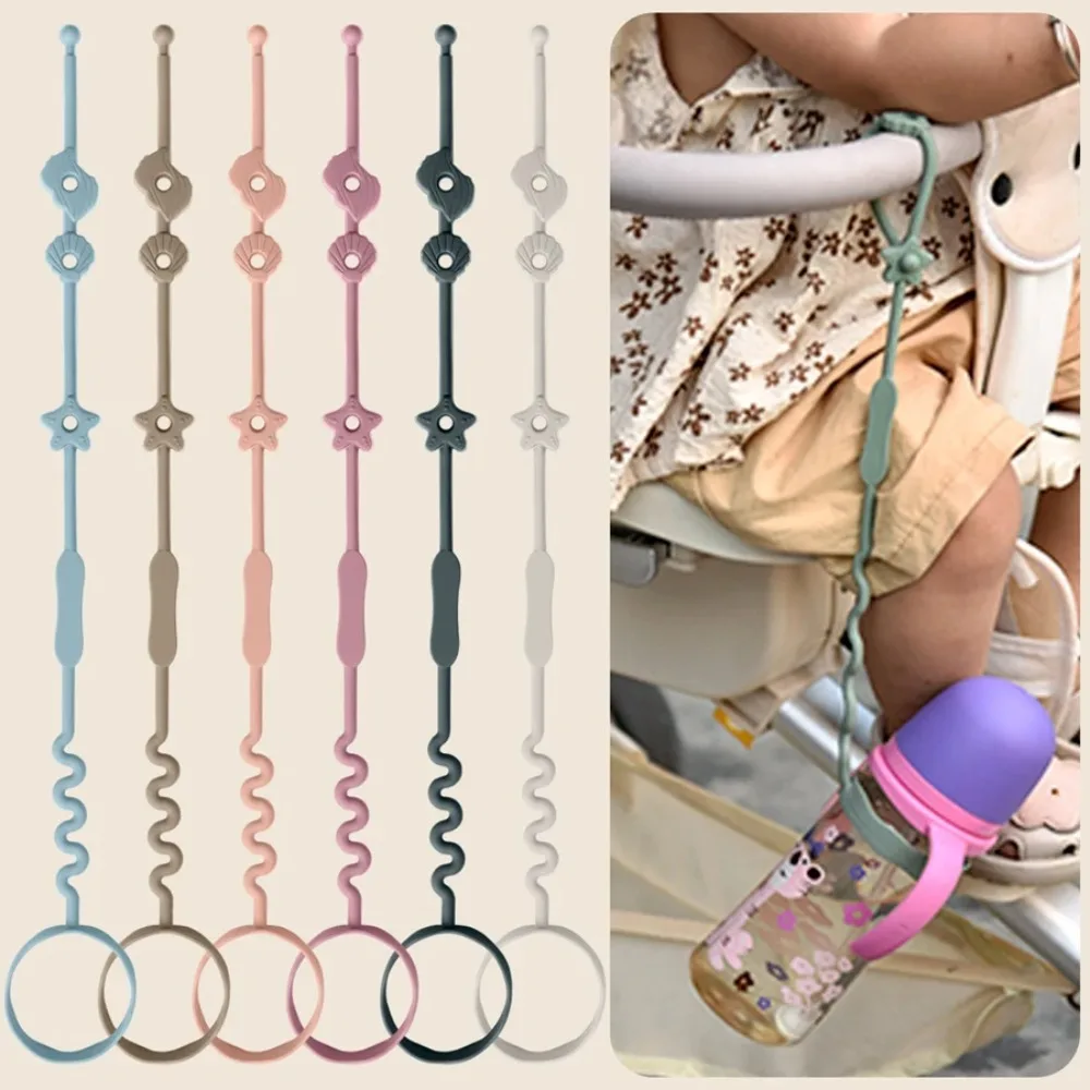 

New Silicone Pacifier Chain Pacifier Anti Fall Rope Anti-lost Chain Stroller Accessory Holder Clips