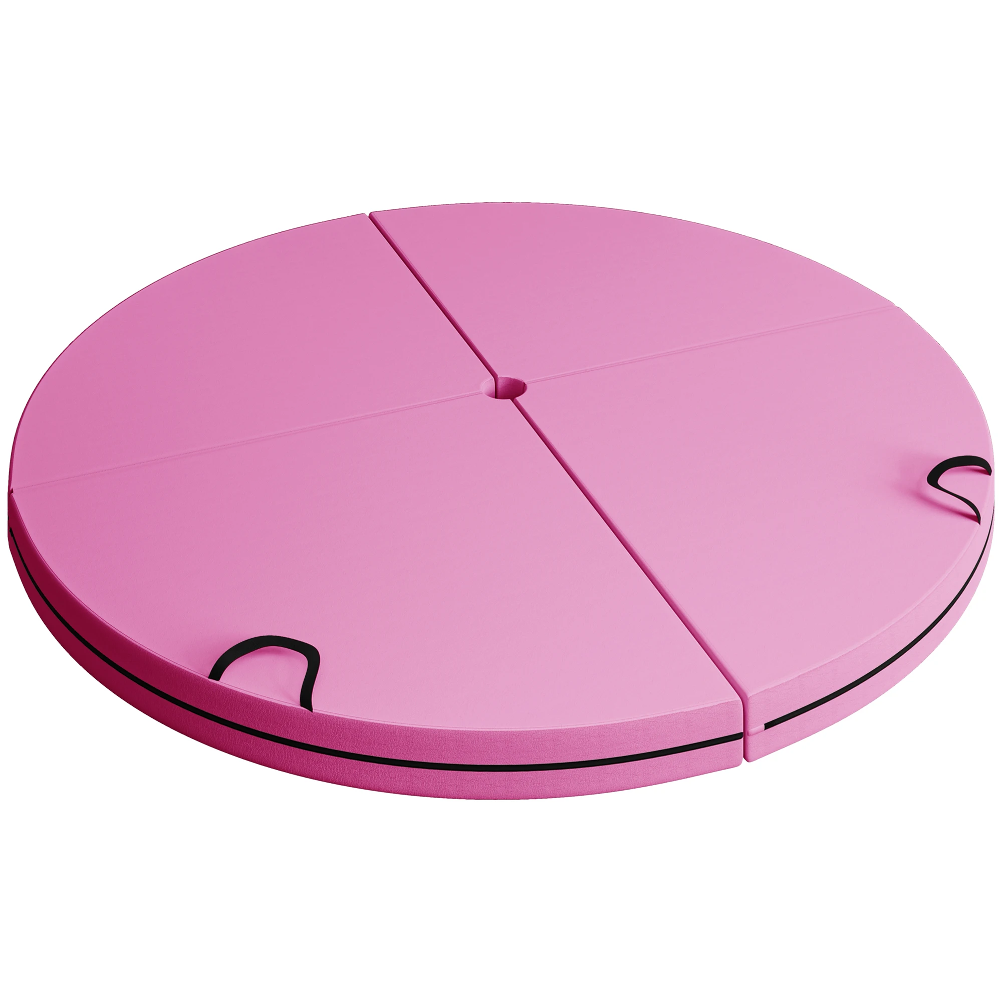 Foldable Pole Dance Crash Mat W/ Handles, Pink