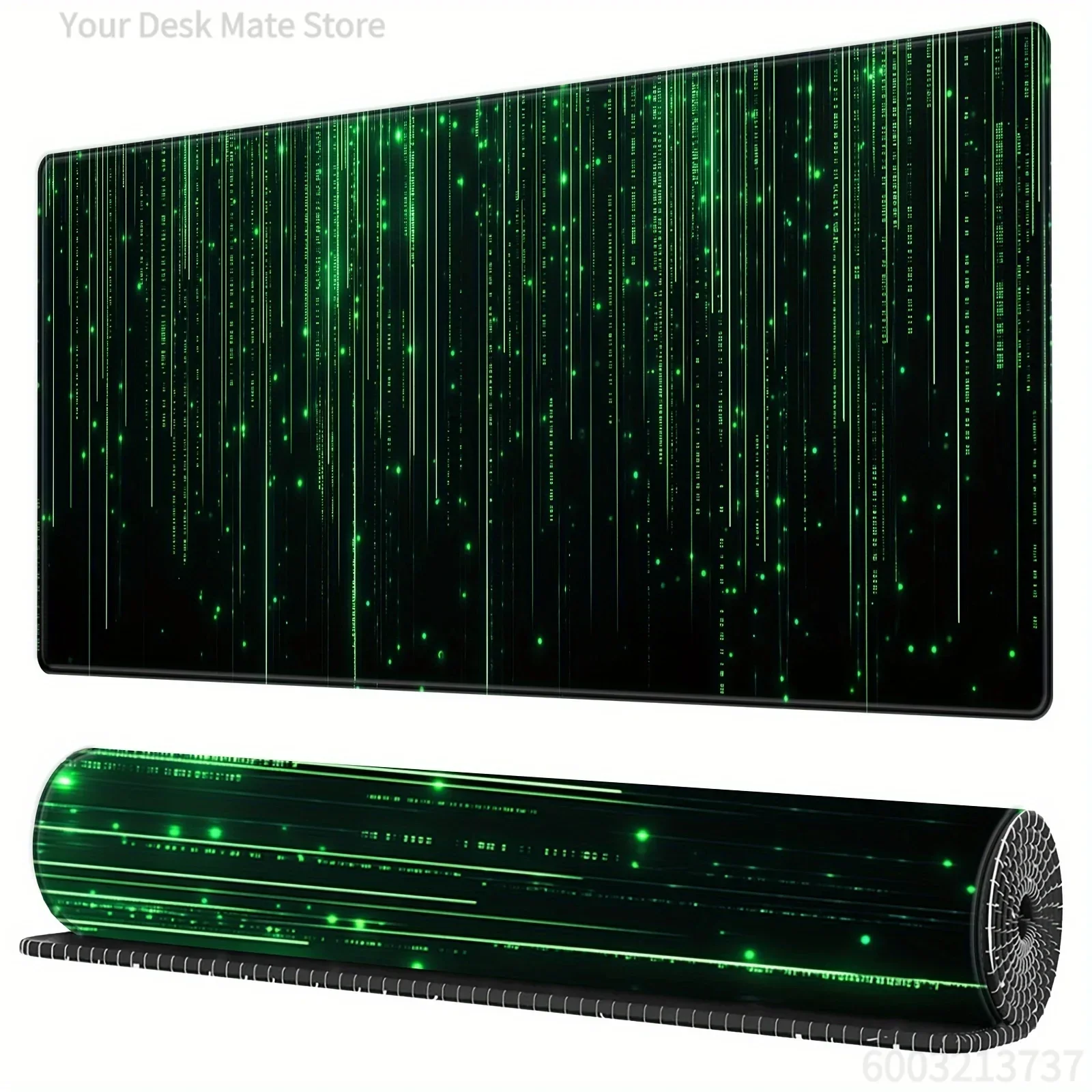 Gaming-Mauspad Grünes Laser-Mauspad Gamer Schreibtischunterlage Großes Tastaturpad XXL Teppich Computertisch-Oberfläche Zubehör Mauspad
