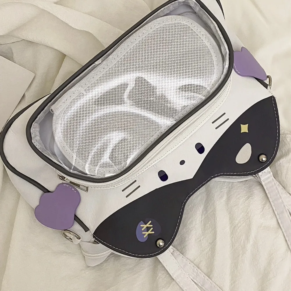 حقيبة كتف صغيرة لآلام الطعام من Cat Y2K، حقيبة كتف يومية بسيطة ومتعددة الاستخدامات، حقيبة ألم طعام صغيرة ثنائية الأبعاد #1