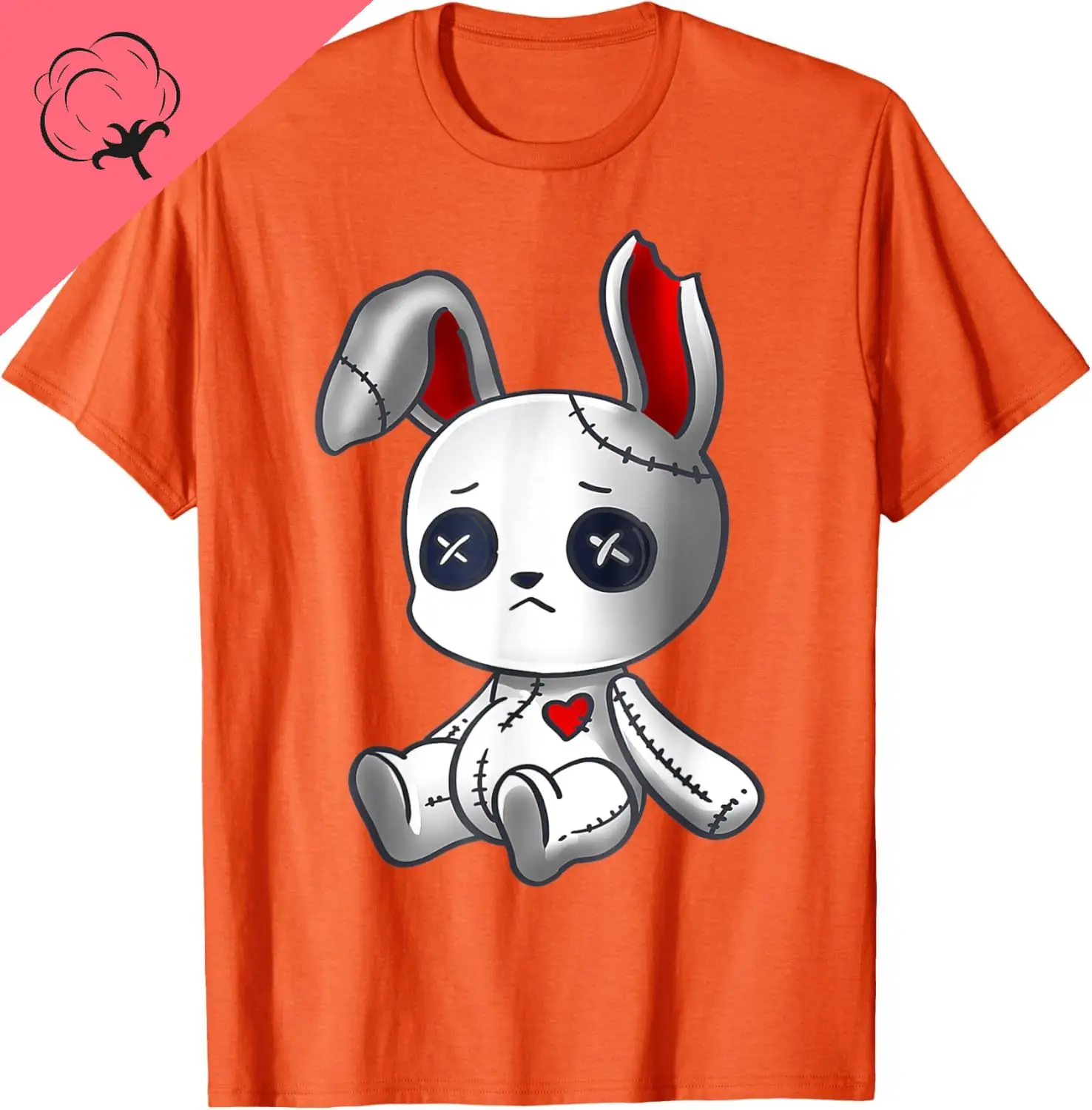 Kawaii الأرنب تي شيرت القطن المرأة تي شيرت تنفس ومريحة بلايز الصيف عادية Y2k Harajuku قمصان