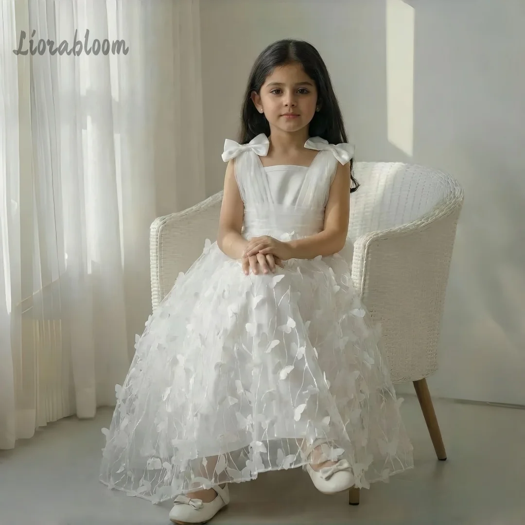 

Girls' Tulle Formal Dress Designer Knee-Length Gown Flower Girl DressWedding Party Attire Dress свадебное платье