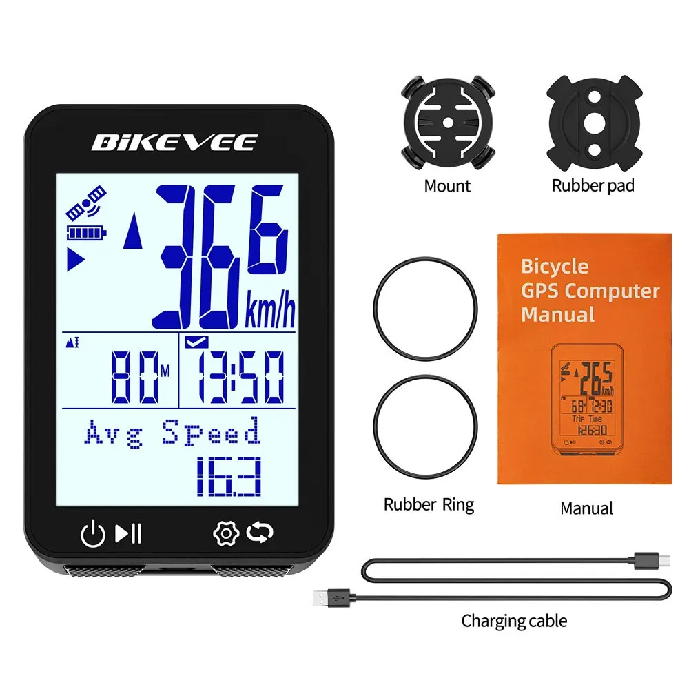 

Multi-Language Outdoor Riding Wireless Bike Computer GPS Bicycle Speedometer Odometer Waterproof Cycling Accessory