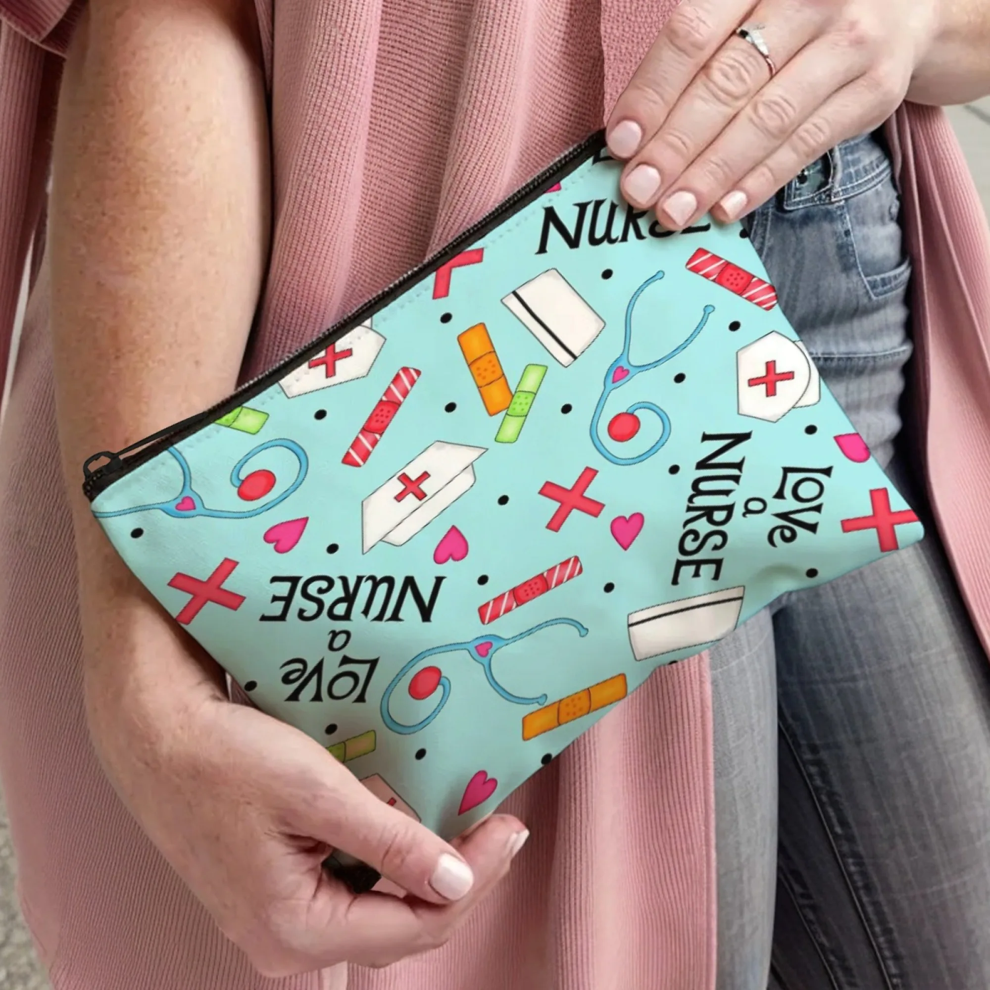 ممرضة حقيبة ماكياج هدية غرفة الطوارئ ممرضة سستة حقيبة ICU NurseGift ممرضة التقدير حقيبة مستحضرات التجميل ممرضة هدية التخرج #4