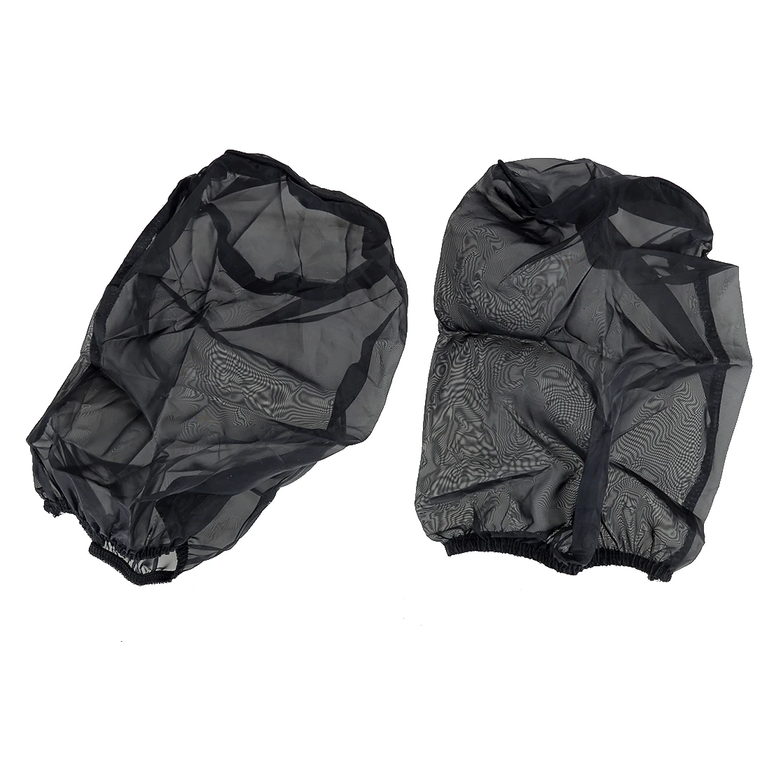 2Pcs 35mm Pods K+N Style Air Filter Outerwears Protector Cover Waterproof Polyester Cloth Fit for Yamaha ATV Banshee Black