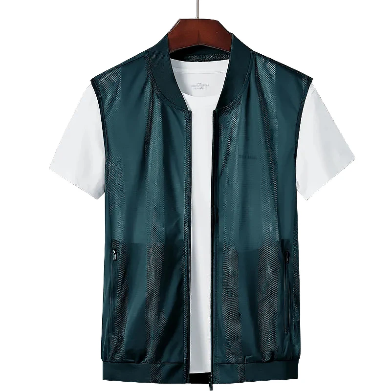 

High-Quality Vest Male Spring and Autumn Casual Work Jacket Vest Men Breathable Vests Men Large Pocket Photography Fishing Vest