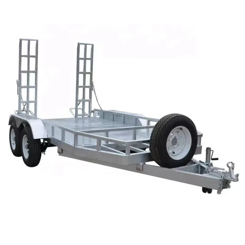 Fence Flatbed Trailer, Small Bulk Truck, Excavator Car Transport Tractor