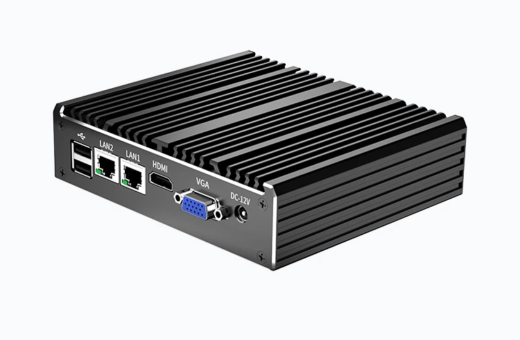Intel Celeron Fanless Industrial IoT Mini PC N2840 N2930 J1900 2x COM RS232 RS485 2x Gigabit Ethernet Support WiFi 3G 4G SIM