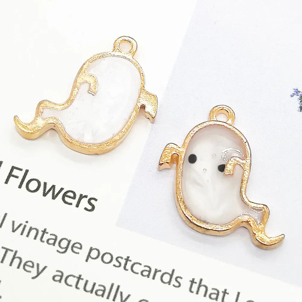 50Pcs Halloween Jewelry Alloy Pendant Accessories Creative DIY Charms for Necklace Bracelet Bag Craft Decoration