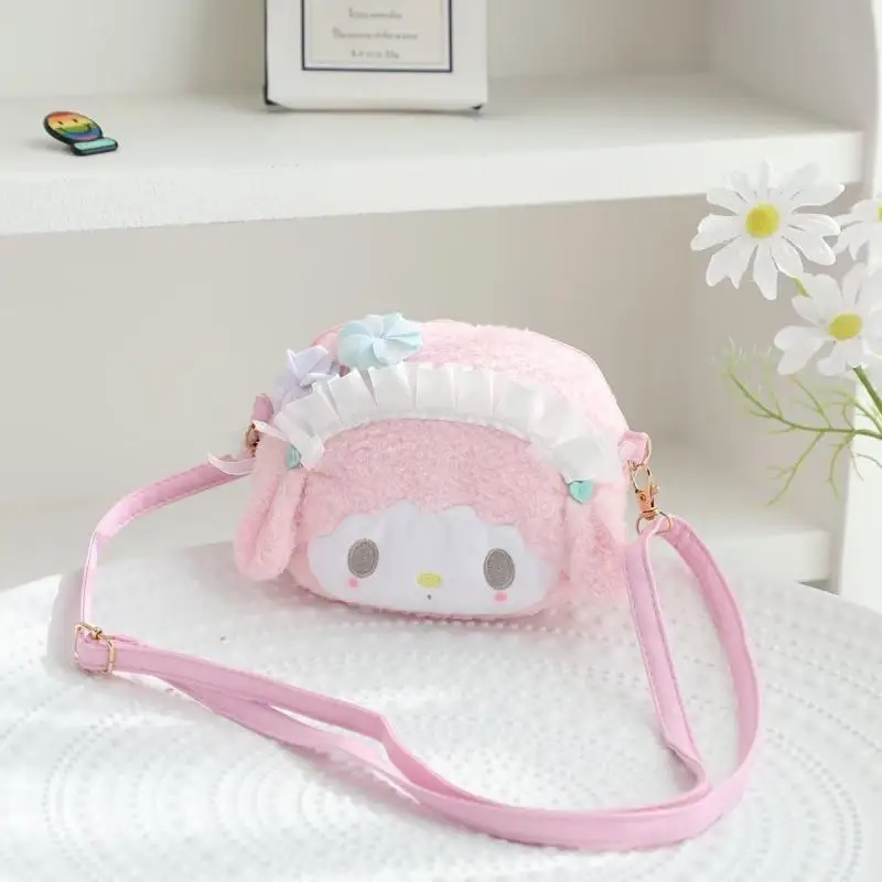 My Melody Umhängetasche Anime Kawaii Mädchen Kosmetik Fall Tragbare Große Kapazität Haarband Ins Geldbörse Cartoon Geschenk Großhandel