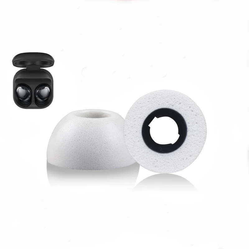 หน่วยความจําโฟมสําหรับ Samsung Galaxy Buds Pro หูฟัง Ear Pads กรณีฟองน้ําหูฟังชนิดใส่ในหูหูฟังหูฟังเคล็ดลับ eartips 2 ชิ้น/คู่