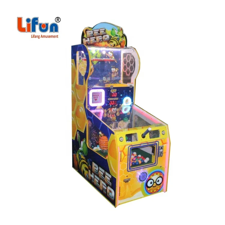 Popular Amusement Centre Ticket Redemption Arcade Game Bee Hero Coin Operated Game machine For Kids and children