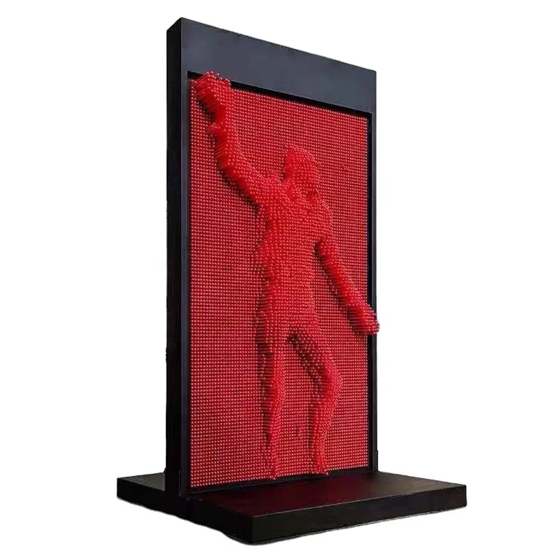 Bonhong Ho t Sell ng Life Size Large 3D Pin Impression Sculpture Plastic Nee dle Painting Metal Wall Display Board Art Decor