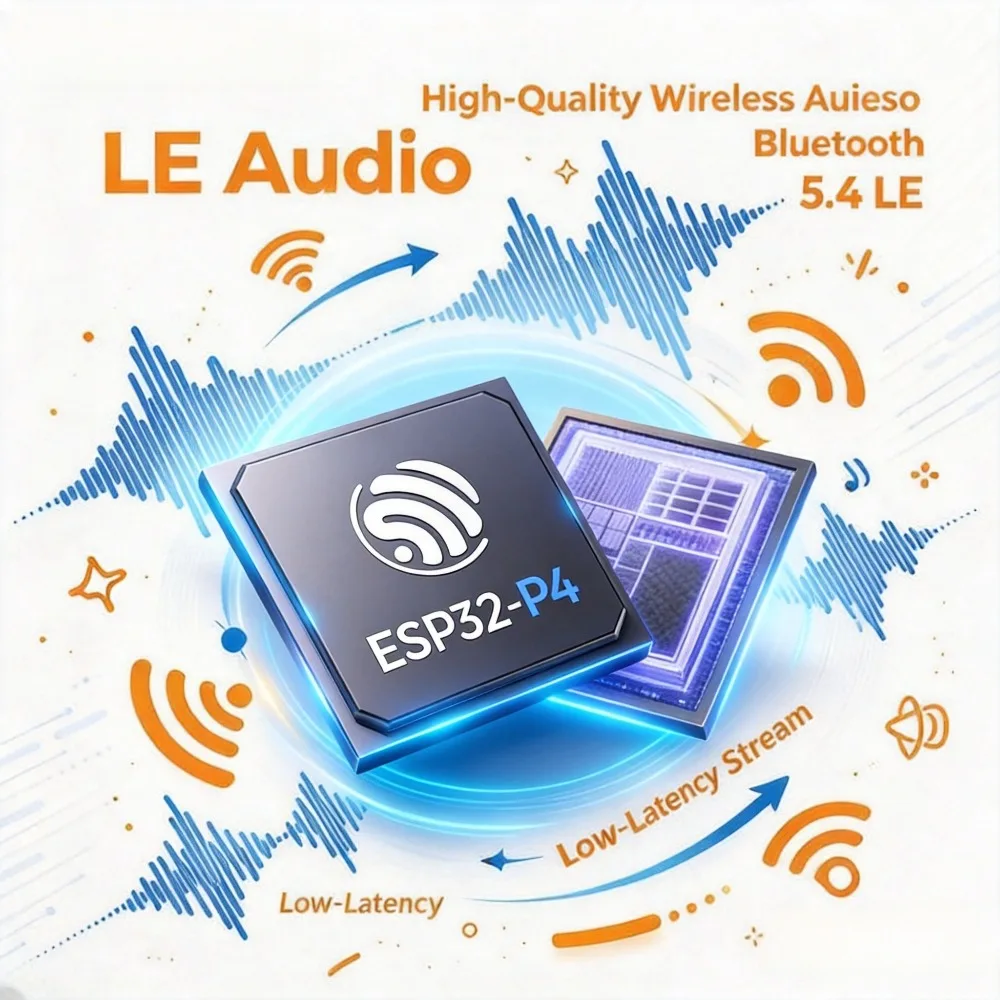 ESP32-P4NRW16X ESP32-P4NRW32X WiFi 6 Module Dual Core RISC-V High Performance SoC 55 GPIO Rich Peripherals Industrial IoT Embedd
