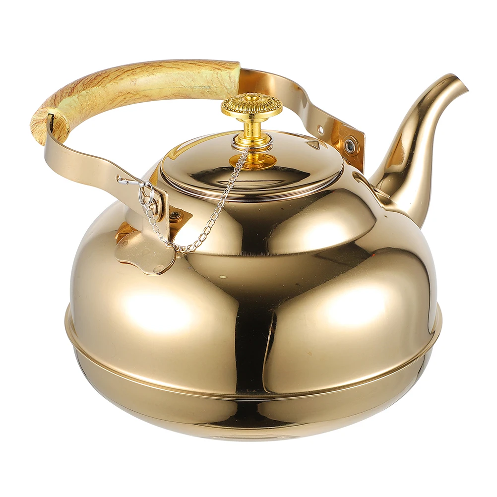 

1pc 1.5L Stainless Steel Tea Kettle Stovetop Gooseneck Filter Pot With Builtin Infuser For Loose Leaf Tea Foldable Handle Mirror