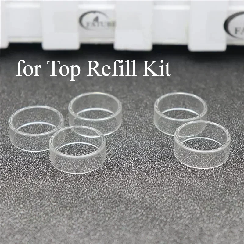 5 قطعة كوب قياس 5 مللي لـ Bi2hop MTL أنبوب زجاجي أسود شفاف أو شفاف لمجموعة إعادة الملء العلوي Bi2hop MTL أو 2 مللي/4 مللي #6