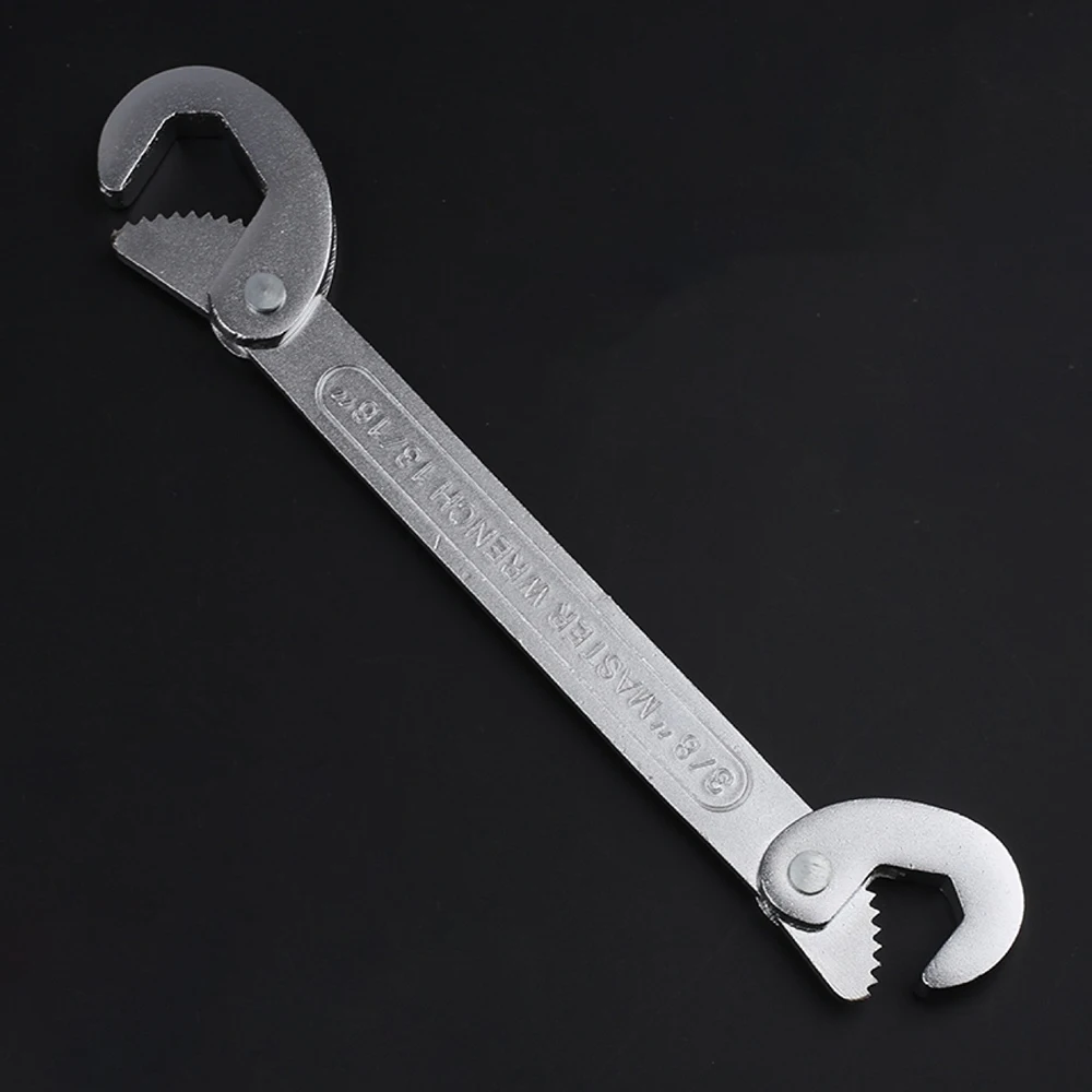 مفتاح ربط الأنابيب العالمي 9-22 مم مجموعة مفاتيح مفتوحة النهاية من الفولاذ عالي الكربون 45 # أداة قبضة الصلب سباك أدوات يدوية متعددة #1