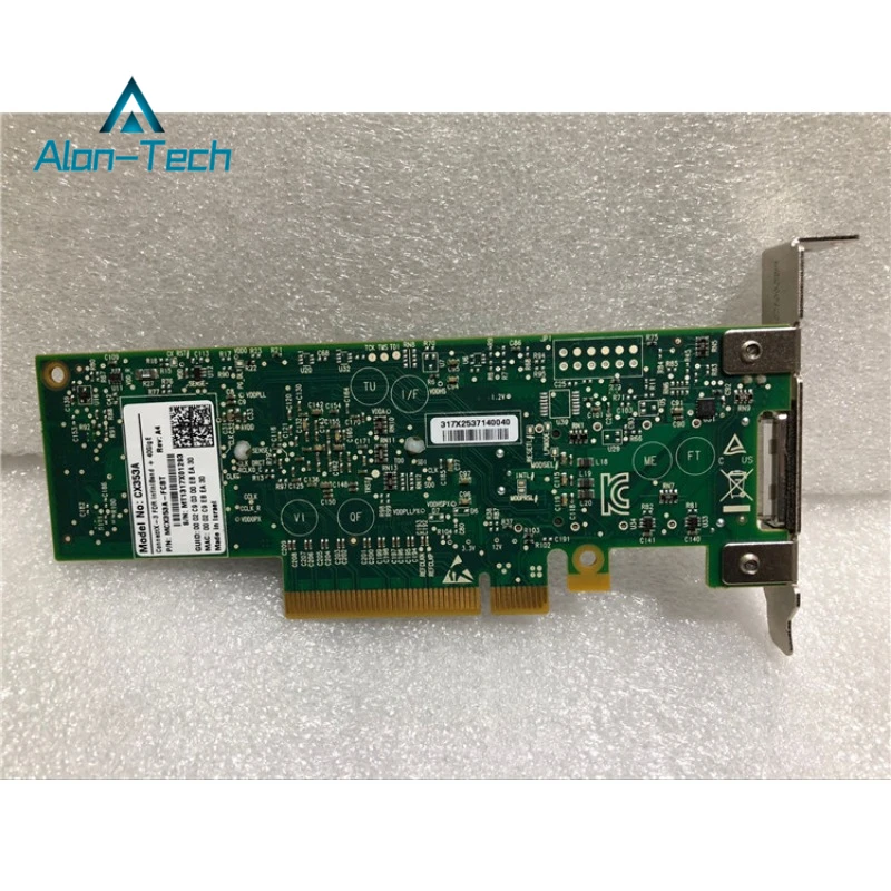 بطاقة الشبكة الأصلية لـ M-ellanox ConnectX-3 ، MCX353A-FCBT ، 40G ، 56G IB Card ، من جهة ثانية ، جديد 90%